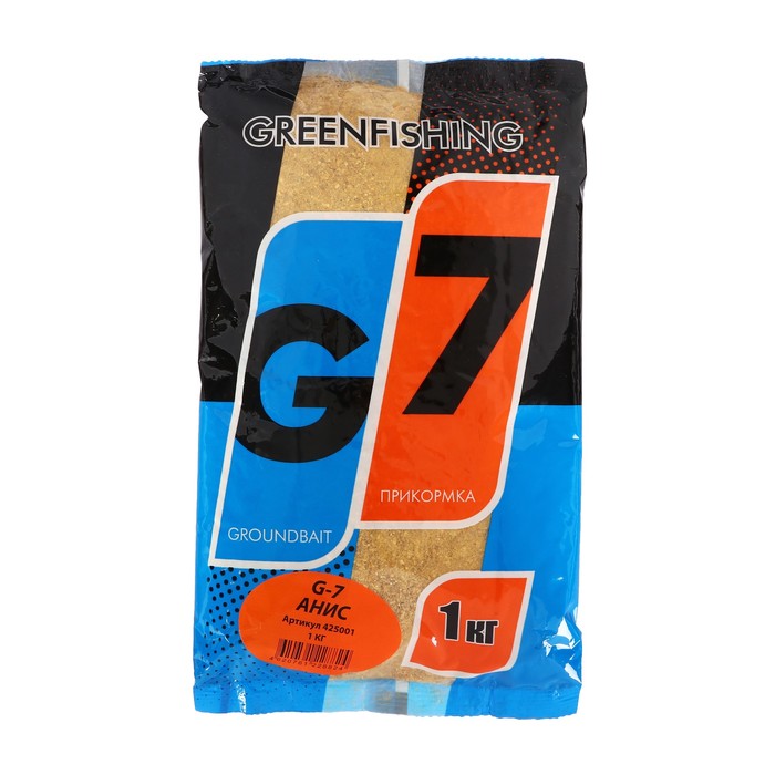 greenfishing прикормка greenfishing g 7 анисовый микс 1 кг Прикормка Greenfishing G-7, анисовый микс, 1 кг