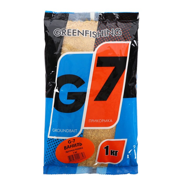 greenfishing прикормка greenfishing g 7 универсальная ваниль 1 кг Прикормка Greenfishing G-7, универсальная ваниль, 1 кг