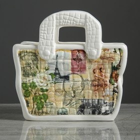 

Конфетница "Корзинка", керамика, 16.5 см, микс