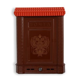 

Ящик почтовый, пластиковый, «Премиум», с замком, коричневый