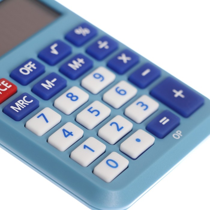 Калькулятор карманный 8-разр, 58*88*11мм, питание от бат., голубой LC-110NR-BL