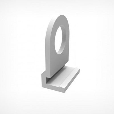 Петля для подвешивания пластикового профиля CLICKER HOOK, цвет белый