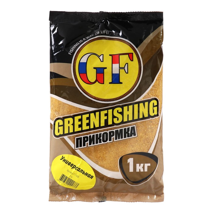 Прикормка Greenfishing GF, универсальная, 1 кг прикормка greenfishing gf универсальная 1 кг