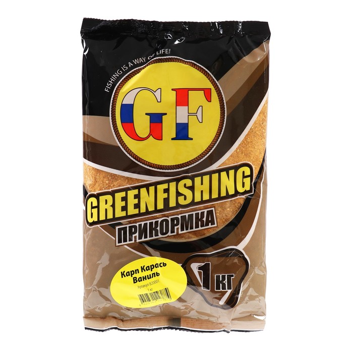 Прикормка Greenfishing GF, карп-карась, ваниль, 1 кг