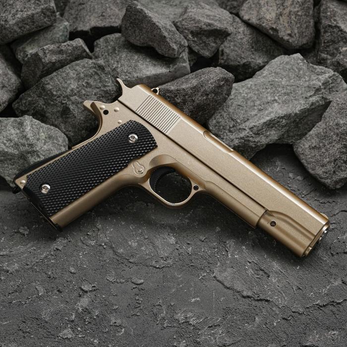 Пистолет пружинный(золотой) Galaxy G.13GD, клб 6 мм