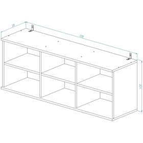 

Полка навесная П-38 РИВЬЕРА 450х1200х320 Ясень Шимо Светлый