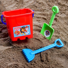 Набор для игры в песке: ведро, совок, грабли, PAW PATROL Цвет МИКС, 530 мл Ош