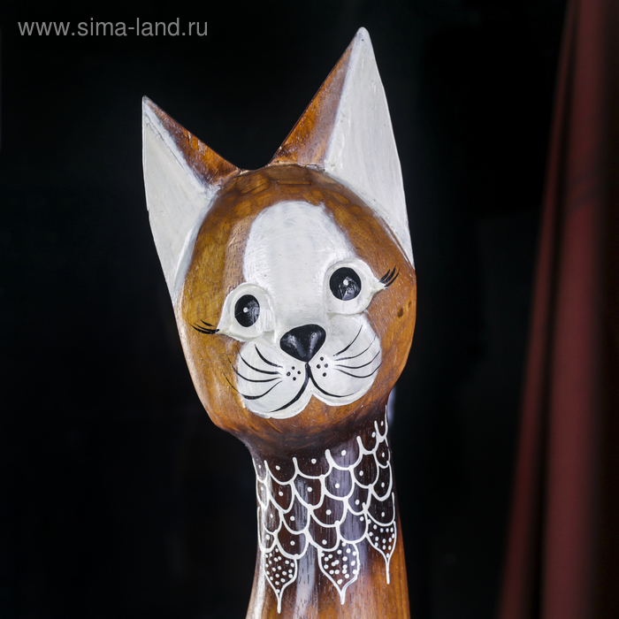

Сувенир дерево "Кошечка с белыми лапками и грудкой" 6х13х80 см