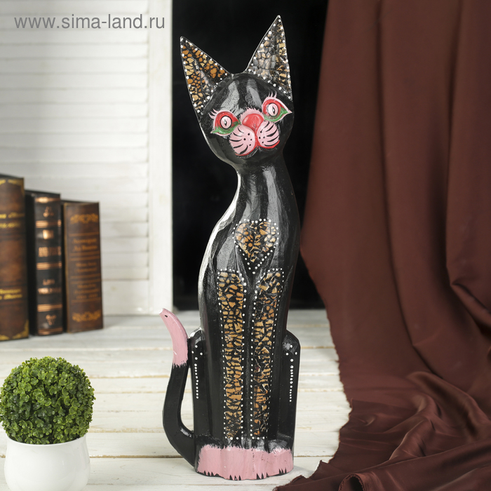 

Сувенир дерево "Кошка с сердечком" 6х14х50 см