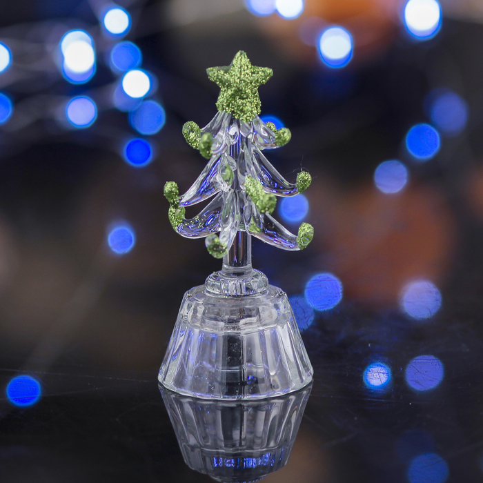 Фигурка новогодняя световая "Ёлка" (капля, микс)