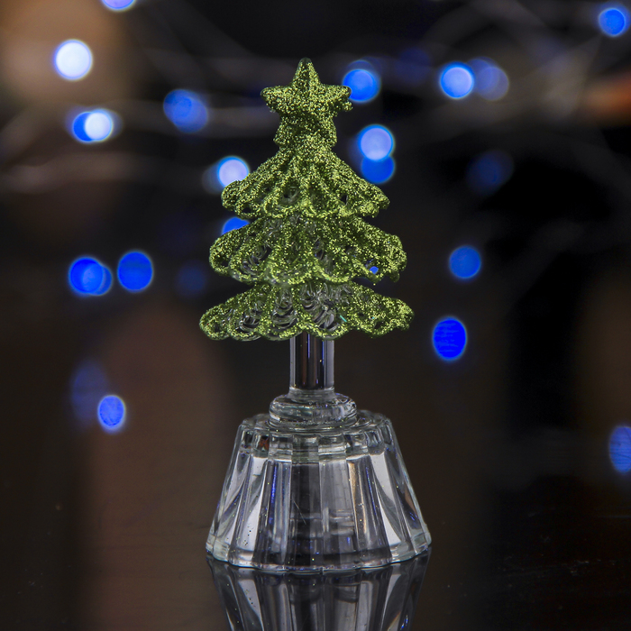 Фигурка новогодняя световая "Ёлка" (волна, микс)