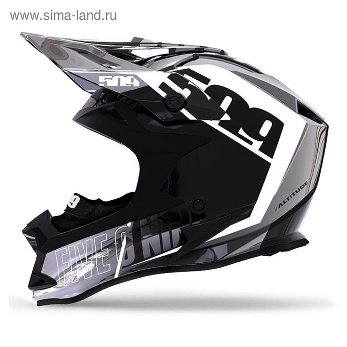 Шлем 509 Altitude Fidlock, размер 2XL, чёрный, белый, серый шлем 509 altitude fidlock® ece размер xs красный
