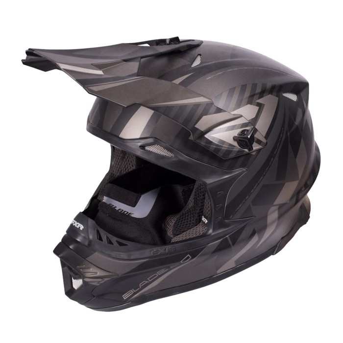 Шлем FXR Blade Throttle, размер XS, чёрный шлем fxr blade throttle размер xs чёрный