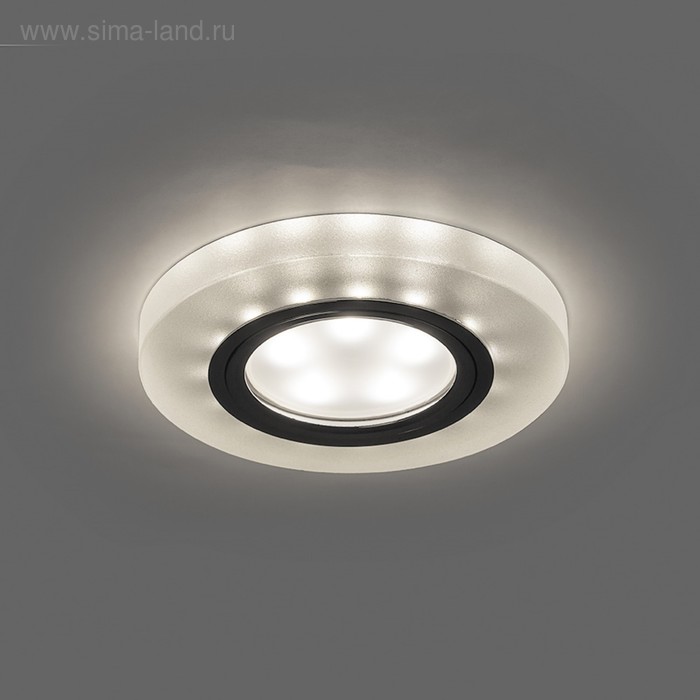 

Светильник с LED подсветкой CD8060, 15LED*2835SMD, 4000K, MR16 50W, G5.3, цвет белый матовый, d=60мм