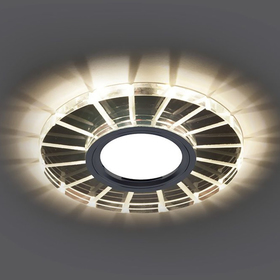 

Светильник с LED подсветкой CD982, 15LED*2835SMD 4000K, MR16, 50W, G5.3, цвет прозрачный, хром, d=60