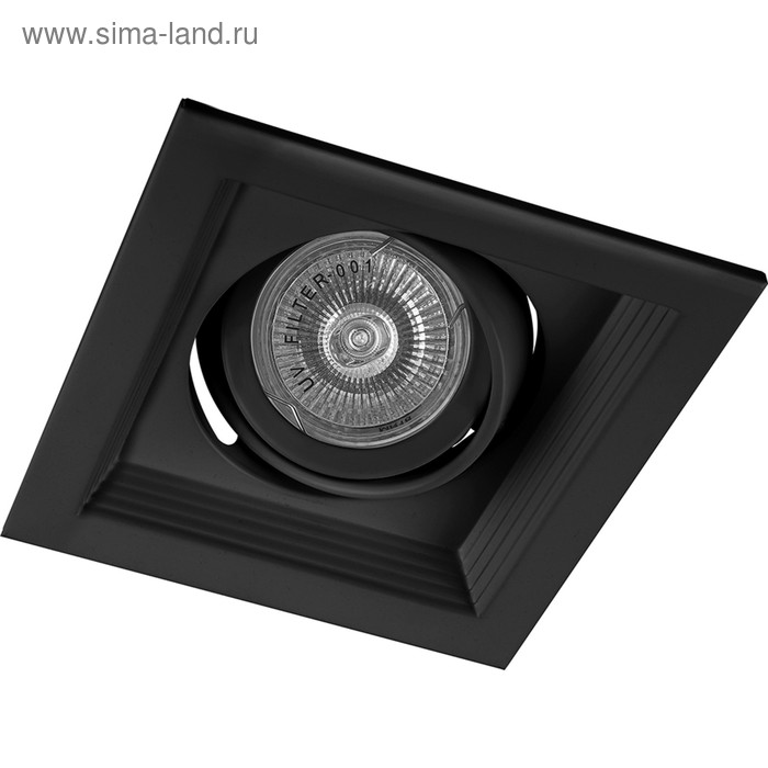 

Светильник встраиваемый DLT201, 50W, MR16, G5.3, цвет чёрный, d=10,5мм