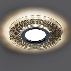 

Светильник с LED подсветкой CD981, 15LED*2835SMD 4000K, MR16, 50W, G5.3, цвет прозрачный, серебро, d