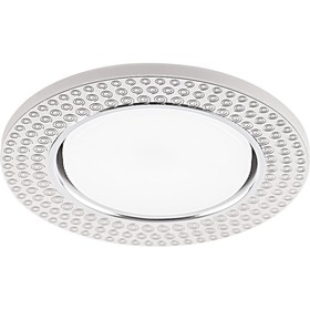 

Светильник с LED подсветкой CD4029, 20LED*2835SMD 4000K, 11W, GX53, цвет прозрачный, хром, d=80мм