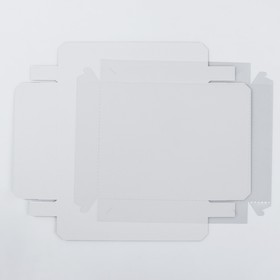 Коробка с прозрачной крышкой, 26 х 21х 4 см, белая от Сима-ленд