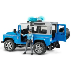 

Внедорожник Land Rover Defender Station Wagon Полицейская с фигуркой 02-597