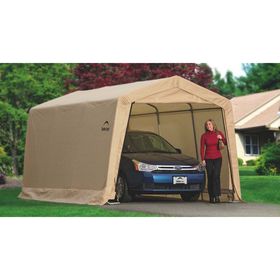 

Гараж-в-Коробке 3x4,6x2,4м ,ShelterLogic, скатная крыша, песочный тент