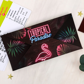

Набор "Tropical Paradise", туристический конверт, обложка на паспорт, бирка на чемодан