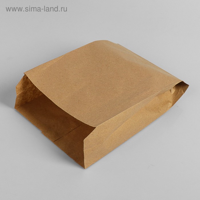 Пакет бумажный фасовочный, крафт, V-образное дно 25 х 17 х 7 см