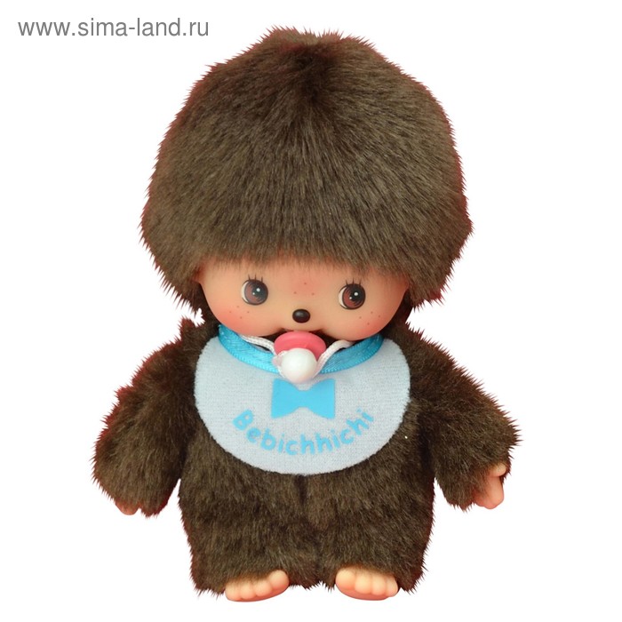 Фигурка Monchhichi «Бэбичичи: мальчик в голубом слюнявчике», 15 см