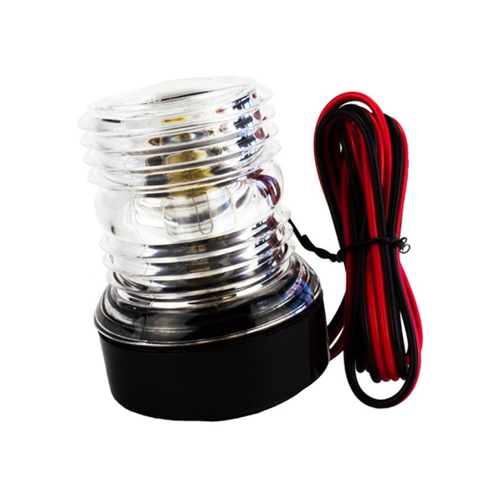 

Огонь топовый Skipper 00106, пластик черный, 12V, цвет огня белый
