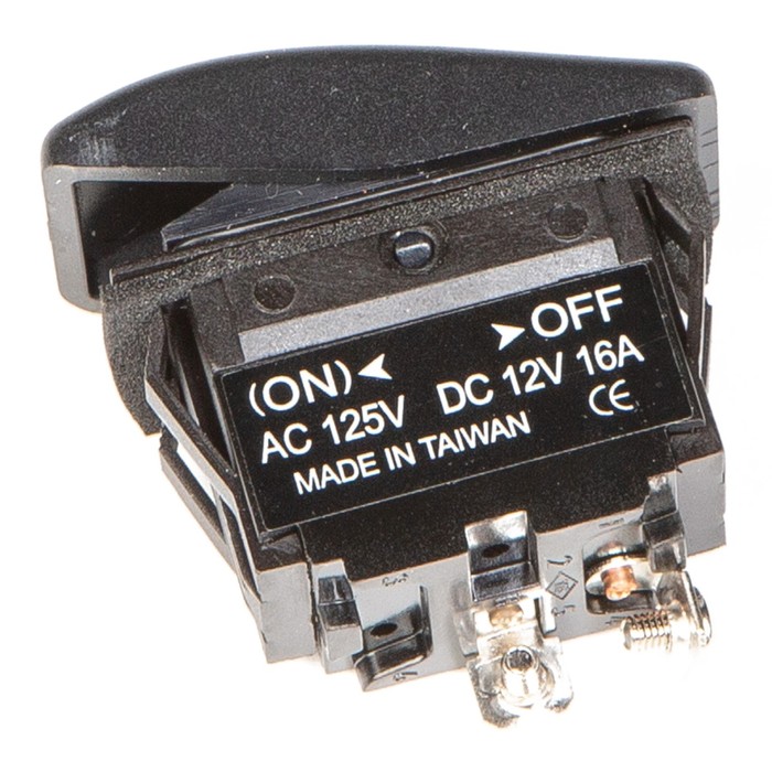 

Переключатель Skipper SW21UF18162P, пластик черный, -16АА, 12V