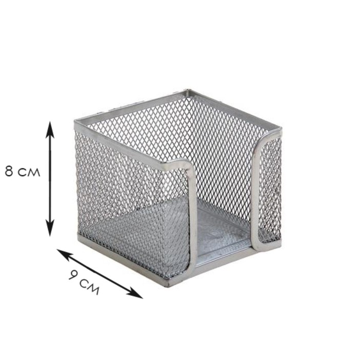 фото Подставка для бумажного блока, большая, серая, металлическая сетка calligrata