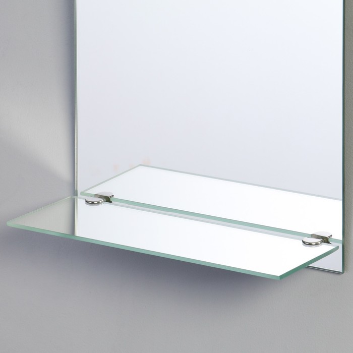 фото Зеркало, настенное, с полкой, 30×40 см