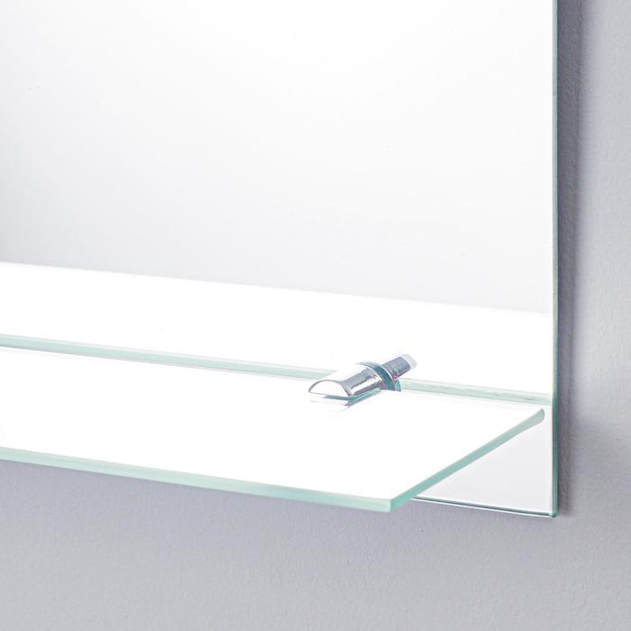 фото Зеркало «ромб», с пескоструйной графикой, настенное, с полочкой, 40×60 см