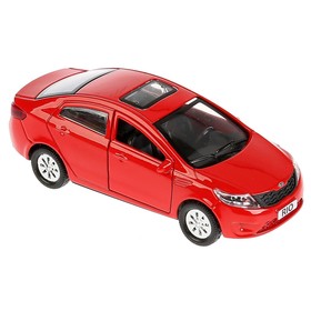 

Машина металлическая Kia Rio, 12 см, открываются двери, инерционная, цвет красный