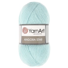 

Пряжа "Angora Star" 20% шерсть 80% акрил 500м/100гр (546 св. бирюза)