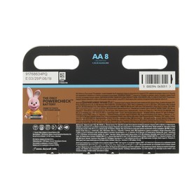 Батарейка алкалиновая Duracell Ultra Power, AA, LR6-8BL, 1.5В, 8 шт от Сима-ленд