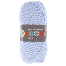 

Пряжа "Bonbon Cuore" 100% акрил 140м/50гр (98669 голубой)