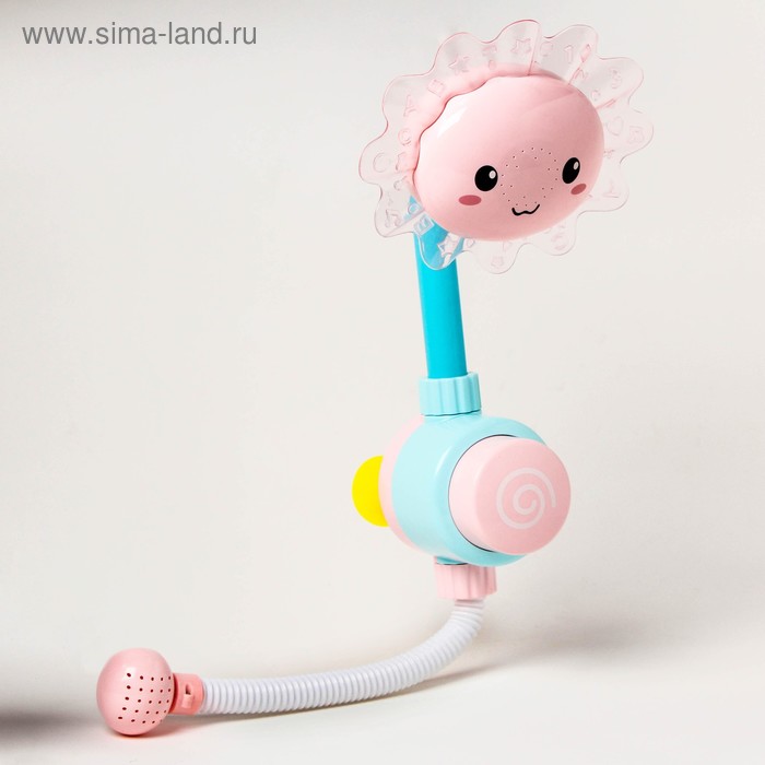 Игрушка для купания «Цветочек», с брызгалкой, цвет МИКС игрушка для купания sima land 7029089 слоник на облачке с брызгалкой