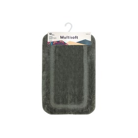 

Коврик для ванной Multisoft, 50 х 80 см, ворс 20 мм, цвет серый