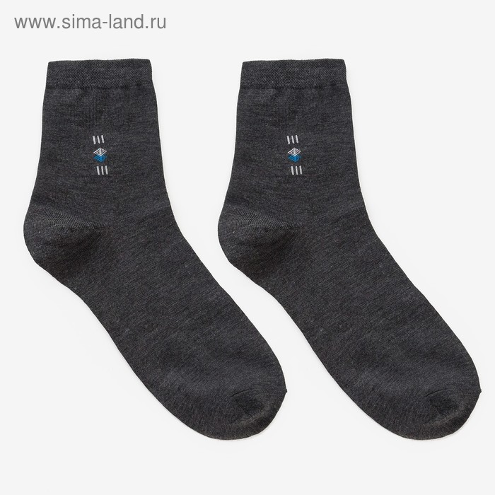 фото Носки мужские, цвет серый микс, размер 27-29 (размер обуви 41-46) milano socks