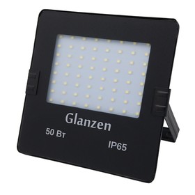 Светодиодный прожектор GLANZEN SLIM, 50 Вт, 6000-6500 К, 3500 Лм, SMD, IP65, FAD-0025-50 Ош