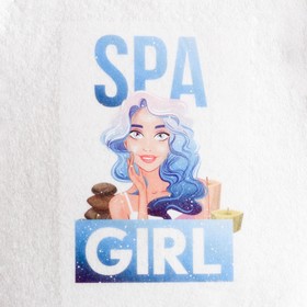 

Шапка для бани с принтом "SPA girl"