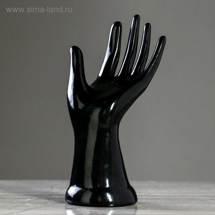 

Статуэтка "Рука", чёрная, керамика, 22 см