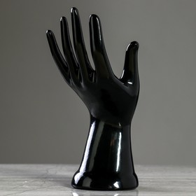 Статуэтка "Рука", чёрная, керамика, 22 см от Сима-ленд
