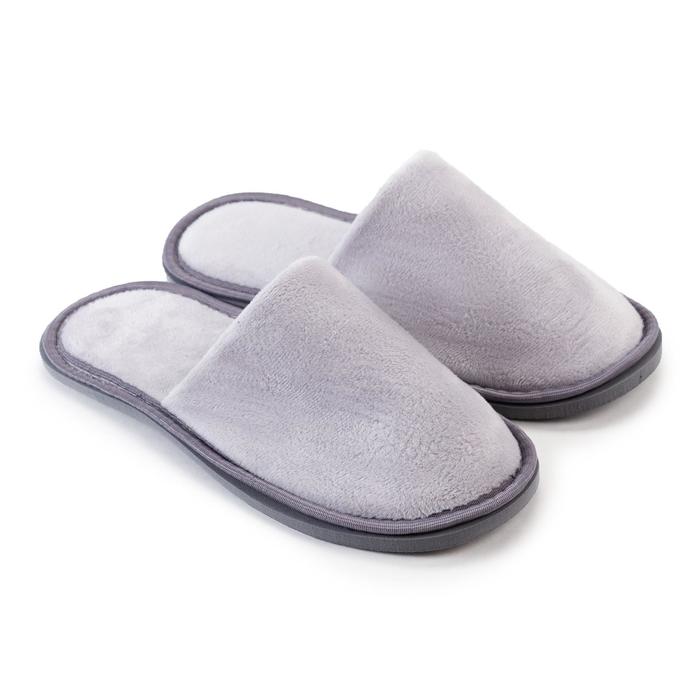 

Тапочки женские, цвет серый, размер 36-38