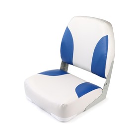 Кресло складное алюминиевое с мягкими накладками, синий/серый