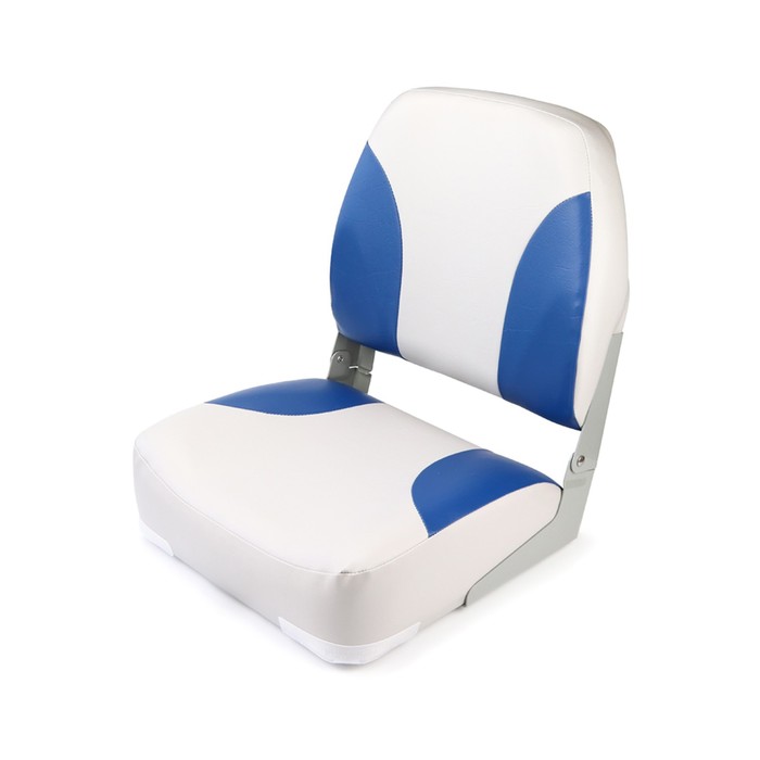 фото Кресло складное алюминиевое с мягкими накладками, синий/серый skipper