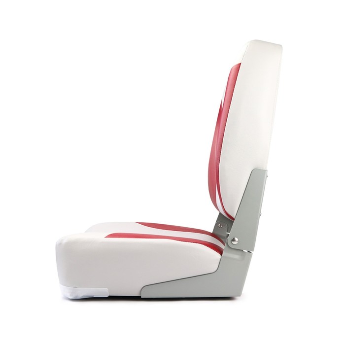 фото Кресло складное алюминиевое с мягкими накладками, серый/красный skipper