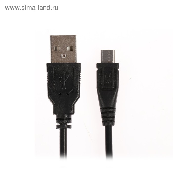 

Кабель Belsis, USB - micro USB, 2 А, 0.75 м, черный