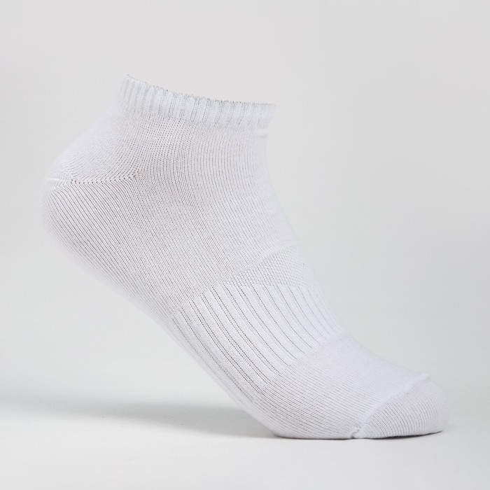 Набор мужских носков - 3 пары, цвет белый, размер 27-29